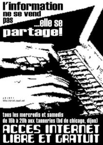 l'information
	  ne se vend pas, elle se partage!