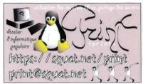 print, atelier
	  d'informatique populaire : utilisation des logiciels libres, partage
	  des savoirs