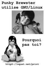 une autre affiche pro gnu/pinguin